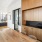 a kitchen with a table and chairs
