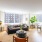a living room with a large window